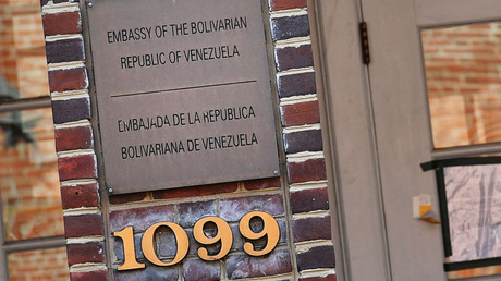 L'entrée de l'ambassade du Venezuela à Washington, le 14 mai 2019 (image d'illustration).