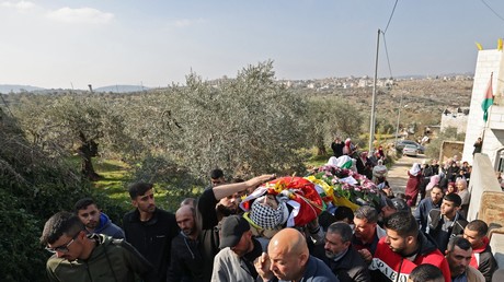 Funérailles d'un civil à Silwad le 12 décembre 2022 (image d'illustration).