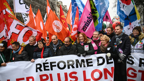 Manifestation à Paris contre la réforme des retraites le 19 janvier (image d'illustration).