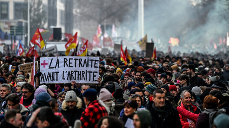 Manifestation contre la réforme des retraites, le 19 janvier à Paris (image d'illustration).