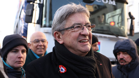 Jean-Luc Melenchon à une manifestation contre la réforme des retraites, le 21 janvier 2023 (image d'illustration).