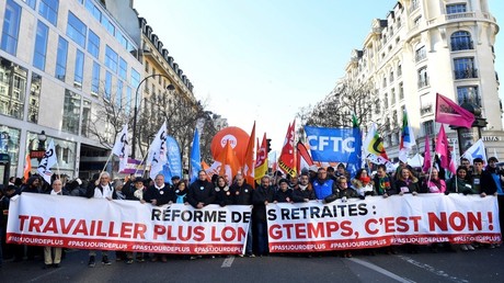 Manifestation à Paris le 7 février 2023.