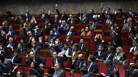 Les députés lors d'un vote à l'Assemblée, le 8 février 2023 (image d'illustration).