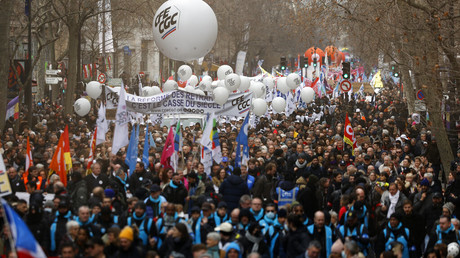 Manifestation contre la réforme des retraites à Paris le 11 février (illustration).