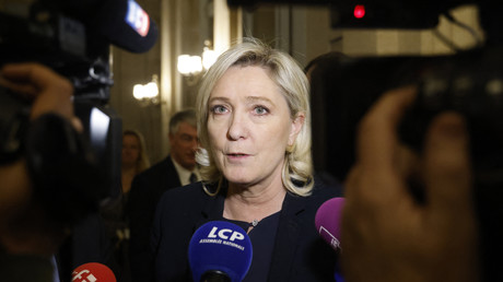 La présidente des députés RN Marine Le Pen.