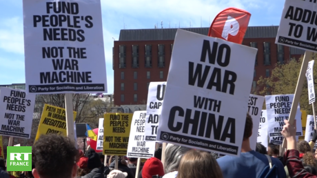 Manifestation à Washington contre l’implication des Etats-Unis dans des guerres