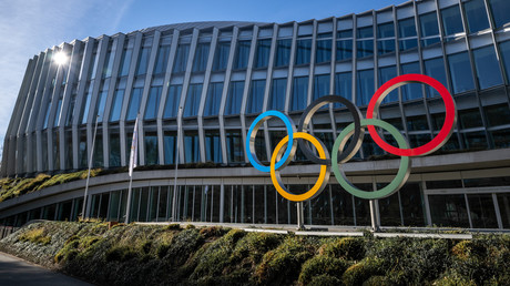 Le siège du Comité international olympique (CIO), à Lausanne, le 28 mars 2023.