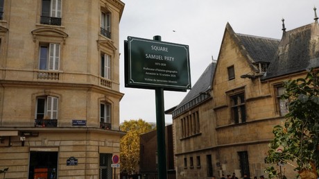Panneau du square Samuel Paty à Paris (image d'illustration).