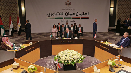 Réunion interarabe à Amman le 1er mai 2023.