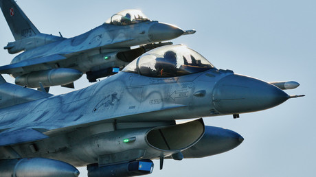 Des F-16 durant des exercices de l’OTAN près de Lodz, en Pologne, le 12 octobre 2022 (photo d'illustration).