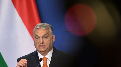 Viktor Orban lors d'une conférence de presse le 6 avril 2023 (image d'illustration).