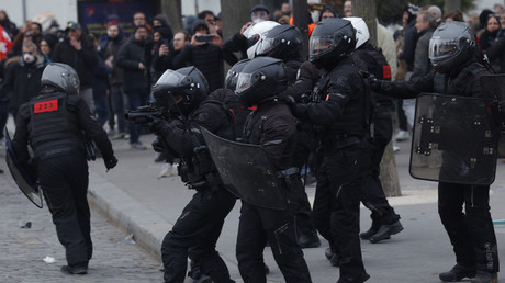 Policiers de la Brav-M le 7 mars 2023.