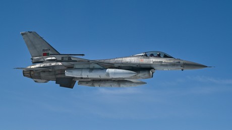 Un F-16 portugais lors d'un exercice de l'OTAN le 4 juillet 2023 (photo d'illustration).