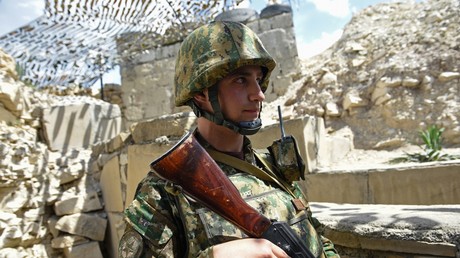 Un militaire arménien à la frontière avec l'Azerbaïdjan (image d'illustration).