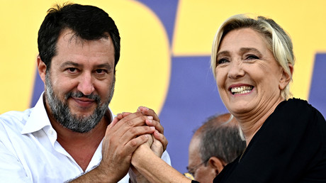 Italie : Matteo Salvini et Marine Le Pen en chœur contre l'Europe et la «submersion migratoire»