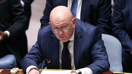 Le représentant permanent de la Russie à l'ONU, Vassili Nebenzia, lors d'une réunion du Conseil de sécurité le 20 septembre (image d'illustration).