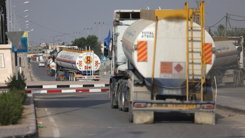 Gaza : six camions-citernes de carburant ont passé le terminal de Rafah