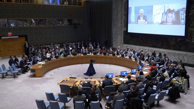 Réunion du conseil de sécurité de l'ONU