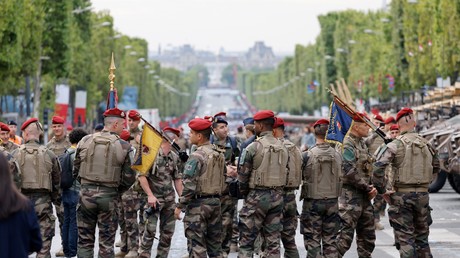 Des soldats français lors du défilé militaire du 14 juillet 2023 à Paris.