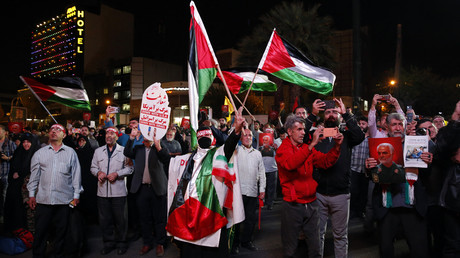 Manifestation en soutien à la Palestine, le 7 octobre à Téhéran (image d'illustration).