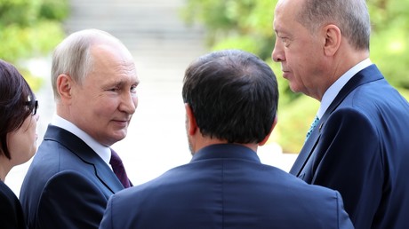 Poutine et Erdogan le 4 septembre 2023 à Sotchi (image d'illustration).