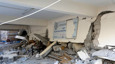 L'église grecque-orthodoxe de Saint-Porphyre à Gaza a été endommagée après une frappe de l'armée israélienne le 19 octobre.