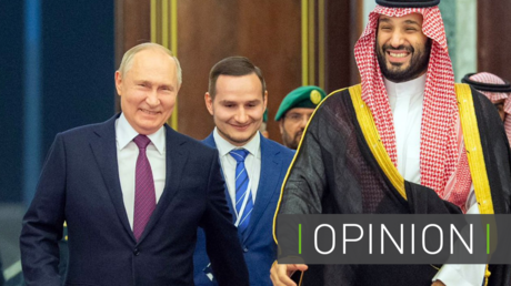 Vladimir Poutine et le prince héritier d'Arabie saoudite Mohammed ben Salmane, le 6 décembre à Riyad.