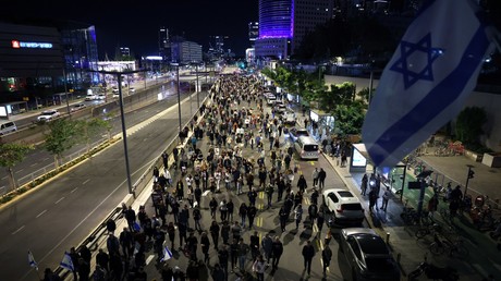 Manifestation le 15 décembre au soir devant le ministère israélien de la Défense à Tel-Aviv.