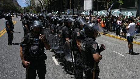 Police anti-émeute à Buenos Aires le 22 décembre 2023 (image d'illustration).