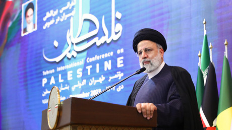 Ebrahim Raïssi lors d'une conférence de presse sur la Palestine le 23 décembre 2023 (image d'illustration).