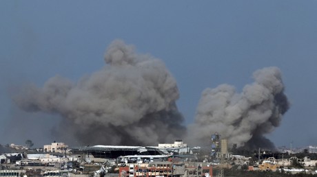 Bombardement dans la bande de Gaza, 29 décembre 2023.