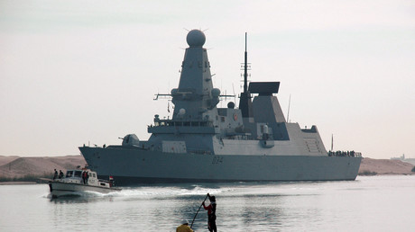Le destroyer britannique HMS Diamond, ici en 2012 dans le canal de Suez (image d'illustration).