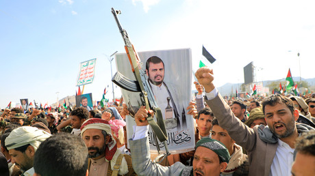 Manifestation des Houthis à Sanaa en solidarité avec la Palestine le 5 janvier 2024 (image d'illustration).