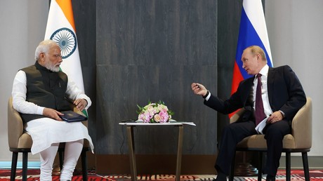 Vladimir Poutine et Narendra Modi en septembre 2022.