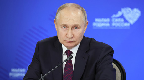 Le président russe Vladimir Poutine, le 16 janvier 2024.