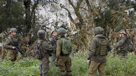Déploiement de soldats israéliens à la frontière libanaise le 25 janvier 2024.