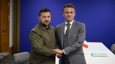 Volodymyr Zelensky et Emmanuel Macron en octobre 2023