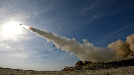 Lancement d'un missile iranien lors d'un exercice militaire en janvier 2024 (image d'illustration).