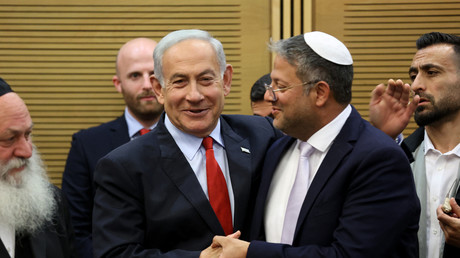Itamar Ben Gvir et Benjamin Netanyahou en mai 2023 (image d'illustration).