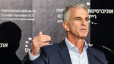 David Barnea, chef du Mossad, lors d'une conférence de presse en septembre 2023 (image d'illustration).