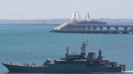 Le pont reliant la Crimée à la Russie continentale, le 17 juillet 2023 (photo d'illustration).