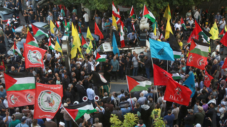 Manifestation des mouvements palestiniens et du Hezbollah à Beyrouth en octobre 2023 (image d'illustration).