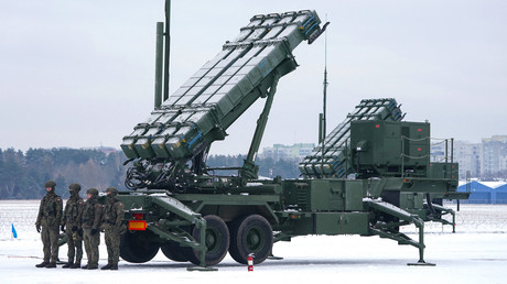 Systèmes missiles sol-air Patriot de fabrication américaine lors d'exercices en Pologne, février 2023 (image d'illustration).