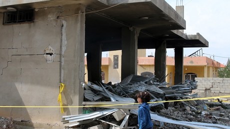 Maison détruite par une frappe israélienne dans la région de Baalbeck, le 24 mars.