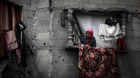 Femme à Rafah, dans le sud de la bande de Gaza (image d'illustration).