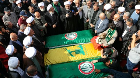Funérailles des membres d'Amal et du Hezbollah le 28 mars 2024.