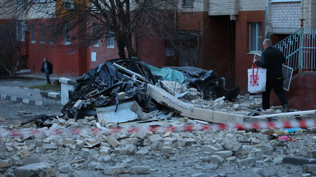 Conséquences d'une attaque ukrainienne sur Belgorod, le 24 mars 2024 (photo d'illustration).