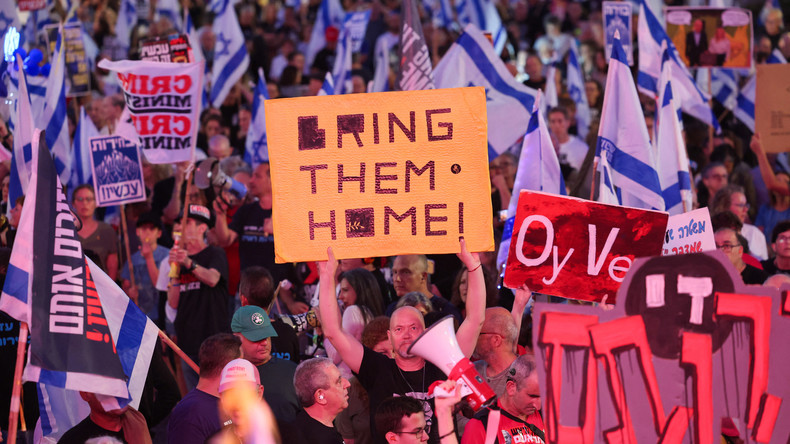 EN DIRECT : manifestation antigouvernementale à Tel-Aviv