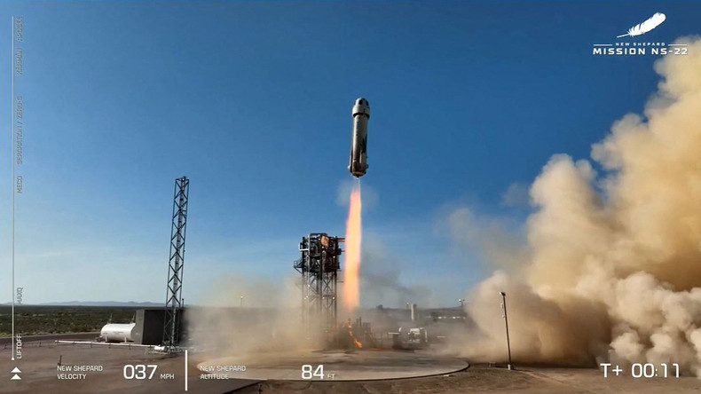 Départ imminent de la mission spatiale NS-25 au Texas