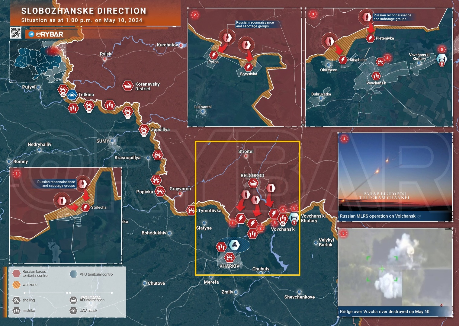Offensive russe dans la région de Kharkov : l'armée annonce la libération de quatre villages